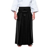 Black Cotton Aikido Hakama