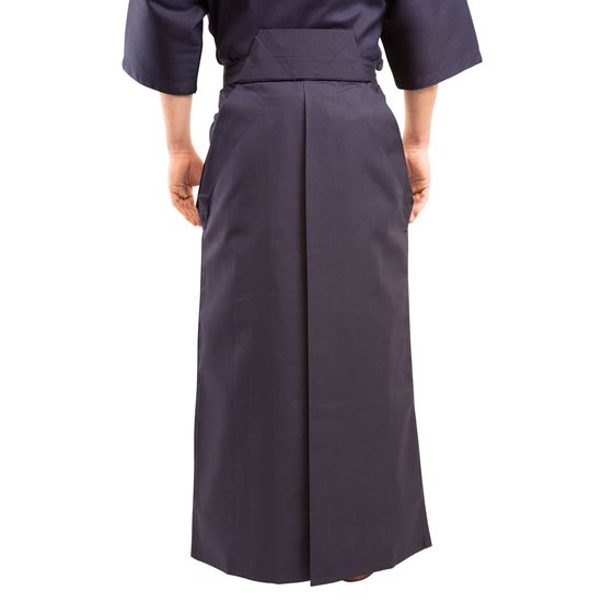 H-1-23 Polyester Rayon Kendo Hakama - Back