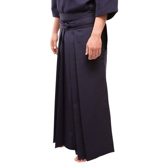 H-1-23 Polyester Rayon Kendo Hakama - Side