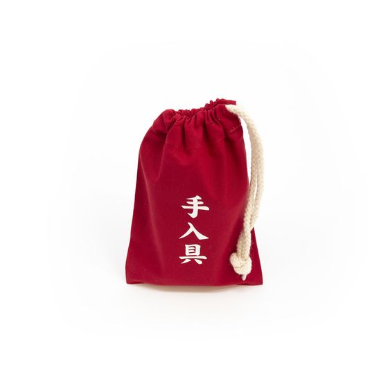 Sword Care Set - Red Kinchaku