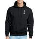 Embroidered Hooded Sweatshirt - Black