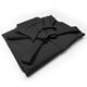 Wide Maehaba Tetron Hakama - Black - Folded