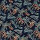 Dragon Furoshiki Pattern - Ao