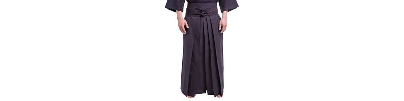 Indigo Dyed 8800 Kendo Hakama - Front