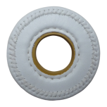 White Push On Leather Dome